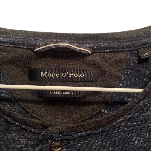 Marc O’Polo Henley Jersey Shirt Men’s Size XL Long Sleeve 100% Cotton Dark Gray - Picture 2 of 14